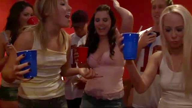 Drunk party girls crave cock