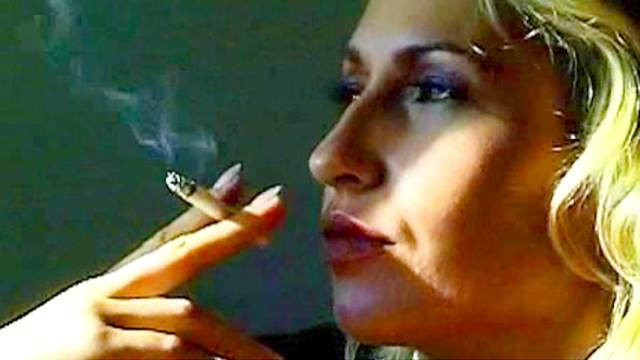 Cigarette, Fetish, Fingering, HD, Mature, Smoking, Solo girl, Stockings