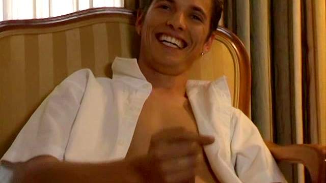 Logan Parks is sitting and masturbating his sexy dick