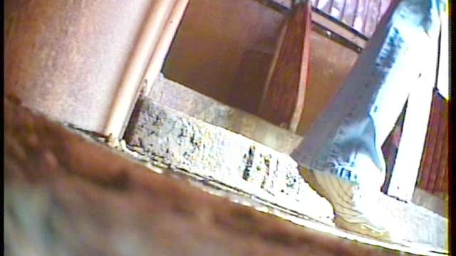Lovely babe is peeing with sad face on hidden cam