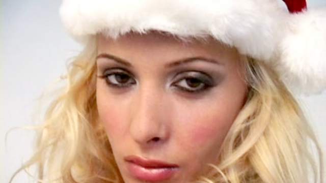 Cute smiling blonde Zdenka Podkapova shows off her slender shape