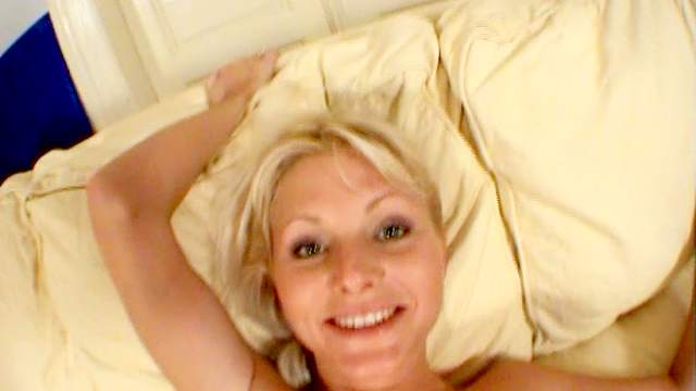 Sweet blonde Kathy Anderson fucks at her first casting