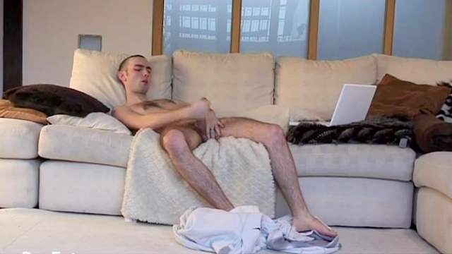 Hot bald dude is playing with his nice shaft