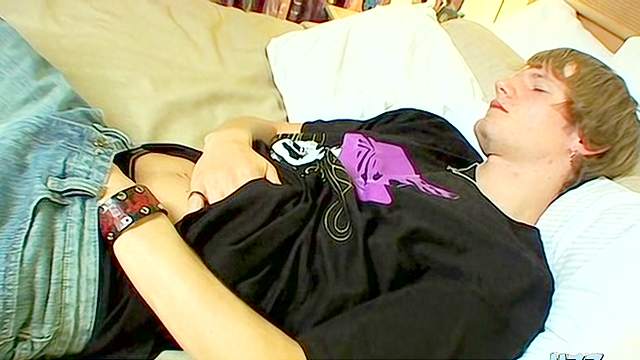 Sweet guy Jackson is fucking that flashlight