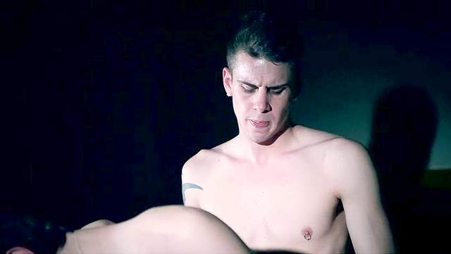 Tattooed gay is penetrating ass of his friend